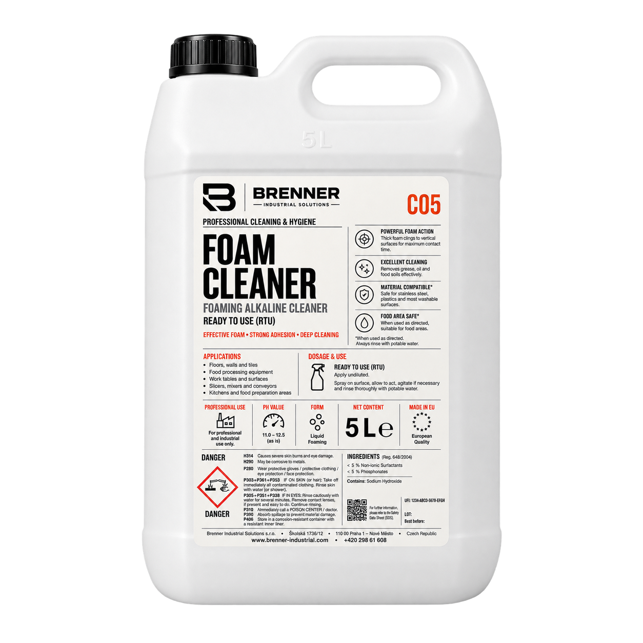 C05 Alkaline foam cleaner