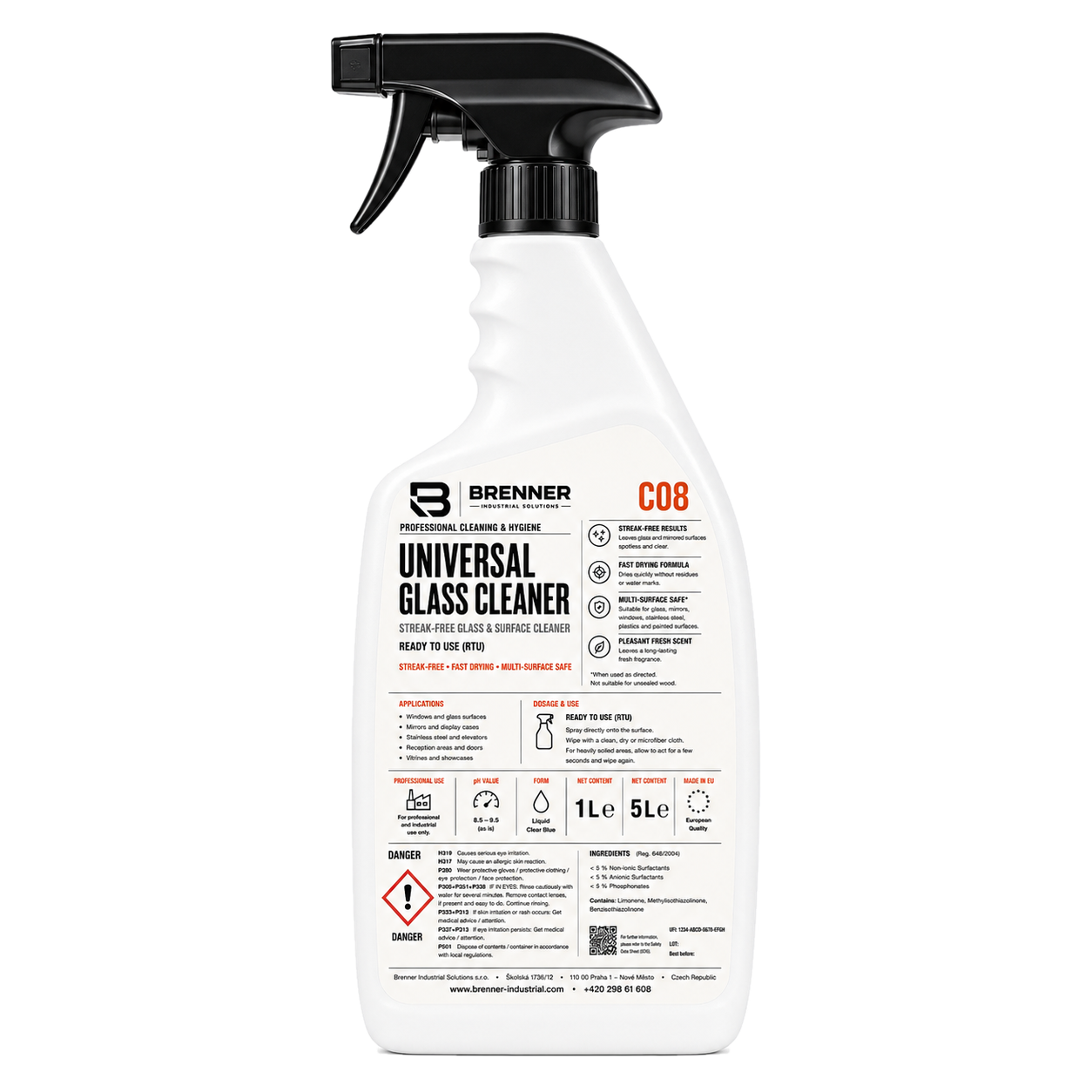 C08 Glass & high-gloss cleaner
